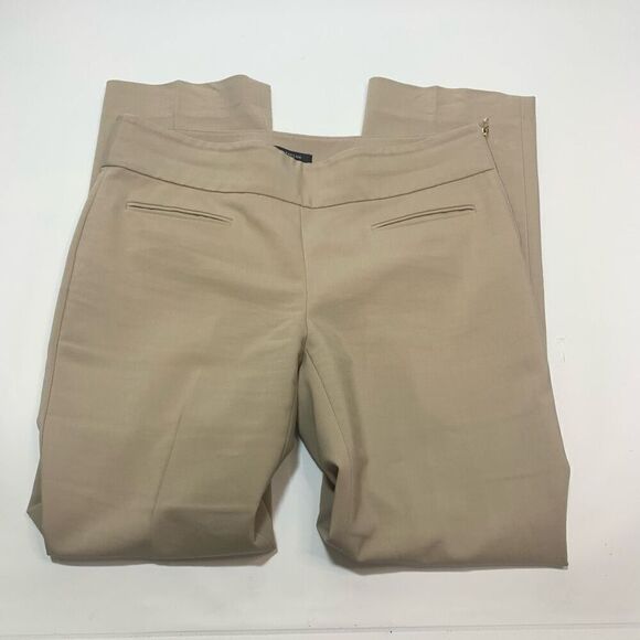 Ann Taylor Women's Side Zip Flat Front Mid-Rise Straight Leg Dress Pants Size 6 - Picture 1 of 6